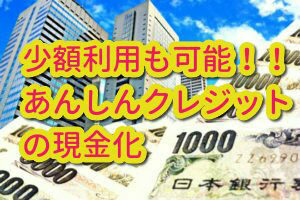 少額利用も可能